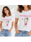 Bawełniany T-shirt z nadrukiem