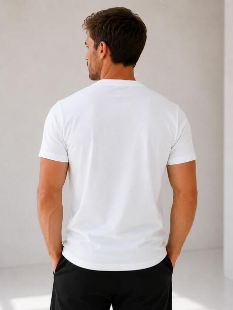 Bawełniany T-shirt z nadrukiem