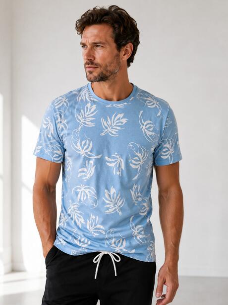 Bawełniany T-shirt z nadrukiem