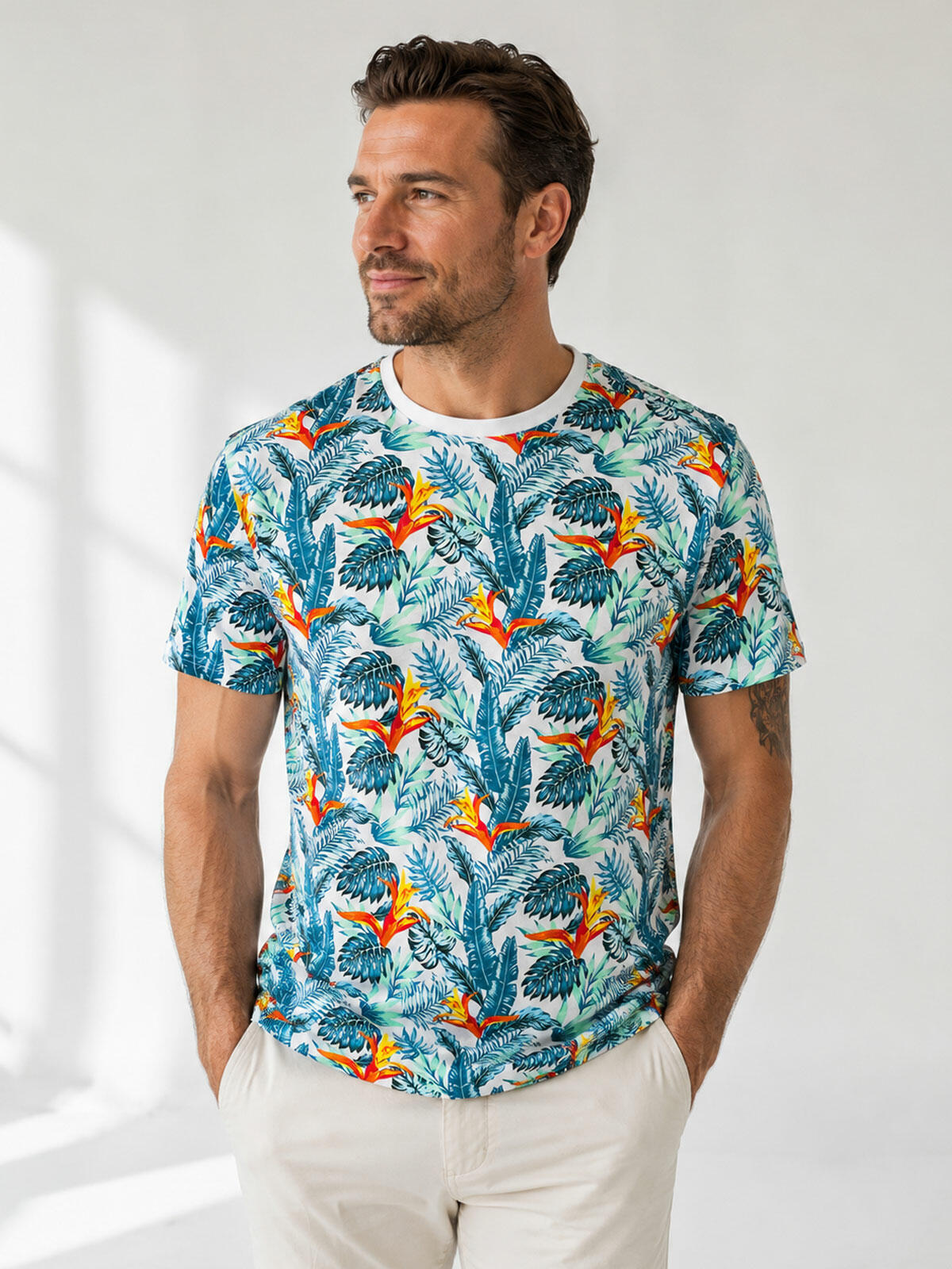 T-shirt bawełniany z printem