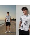 T-shirt z marynistycznym nadrukiem
