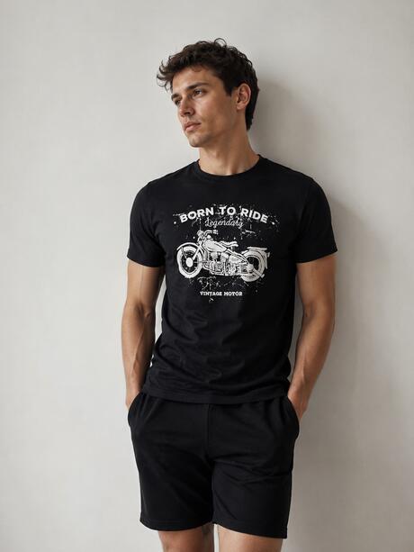 T-shirt bawełniany z nadrukiem