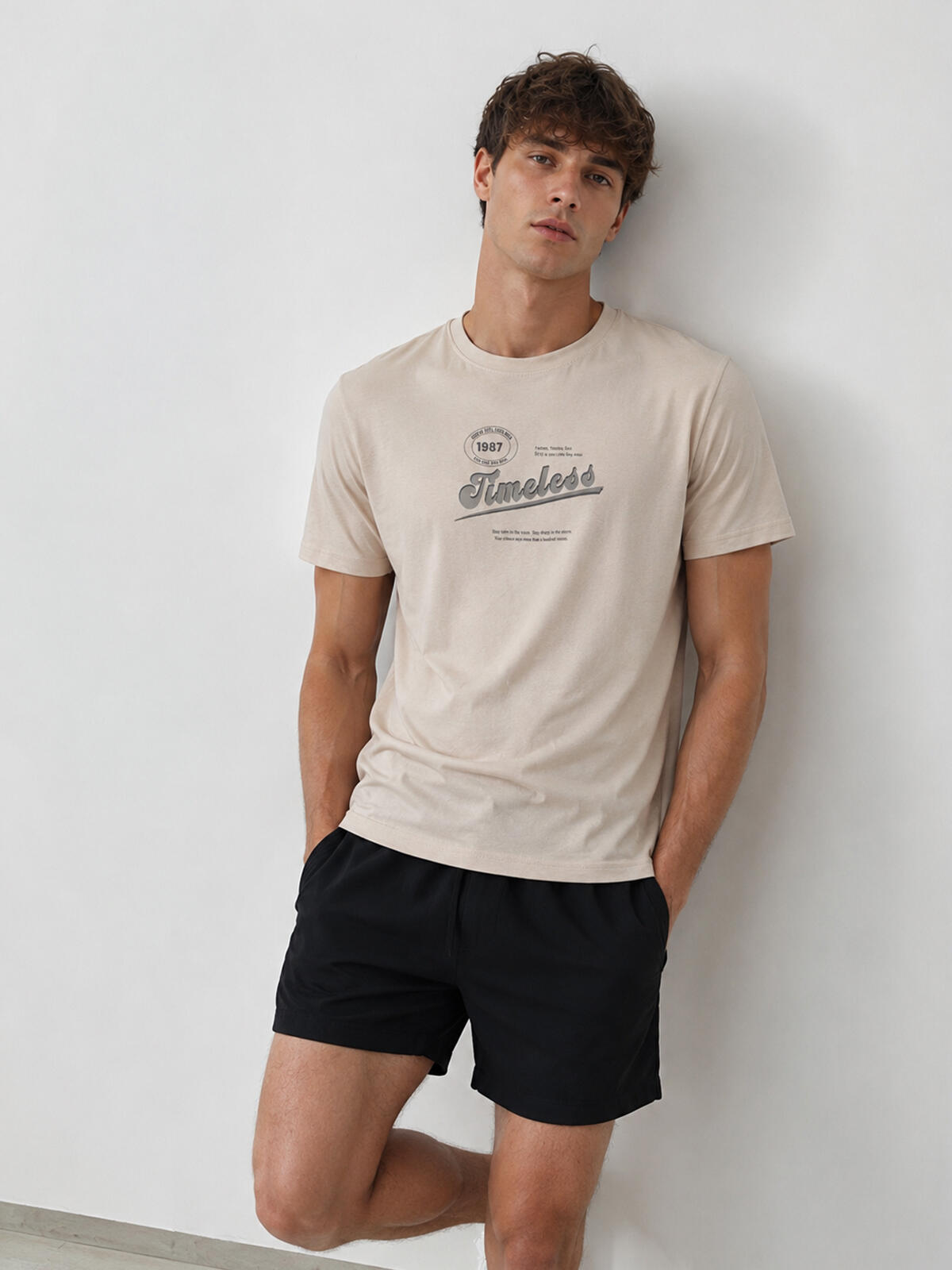 Bawełniany T-shirt z napisem