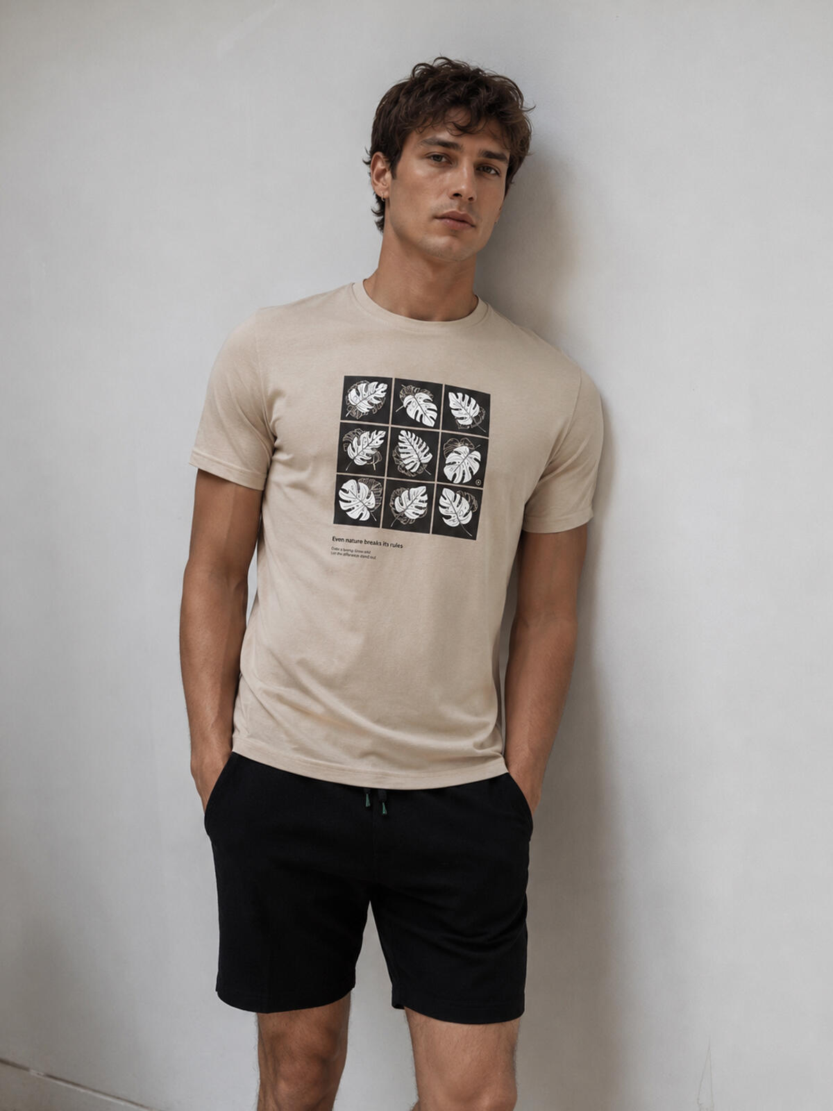 Bawełniany T-shirt z nadrukiem
