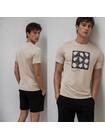 Bawełniany T-shirt z nadrukiem