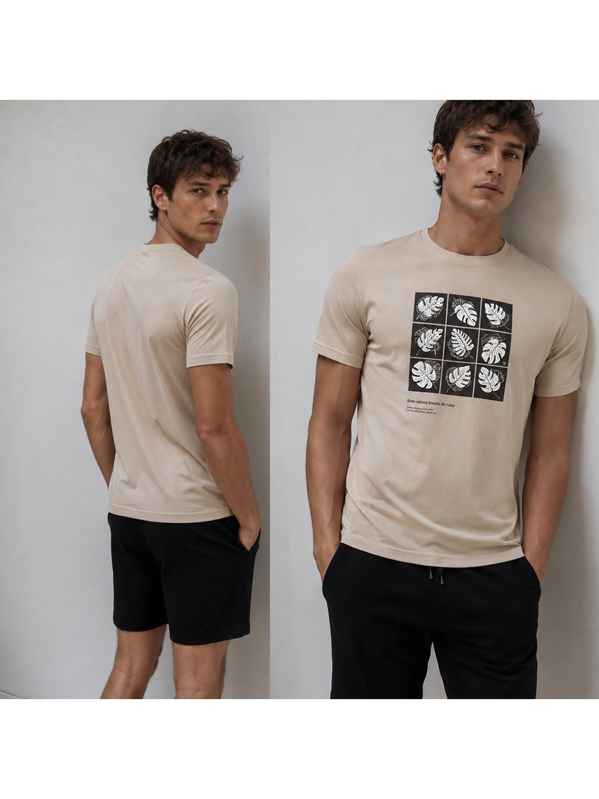 Bawełniany T-shirt z nadrukiem
