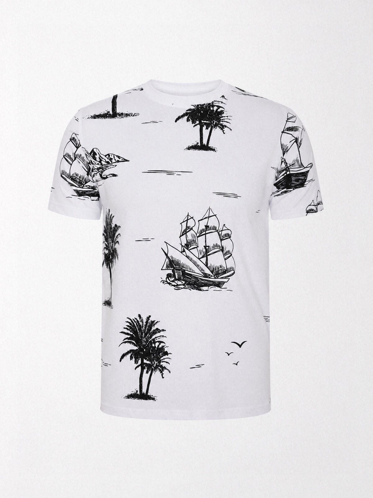 T-shirt z marynistycznym nadrukiem