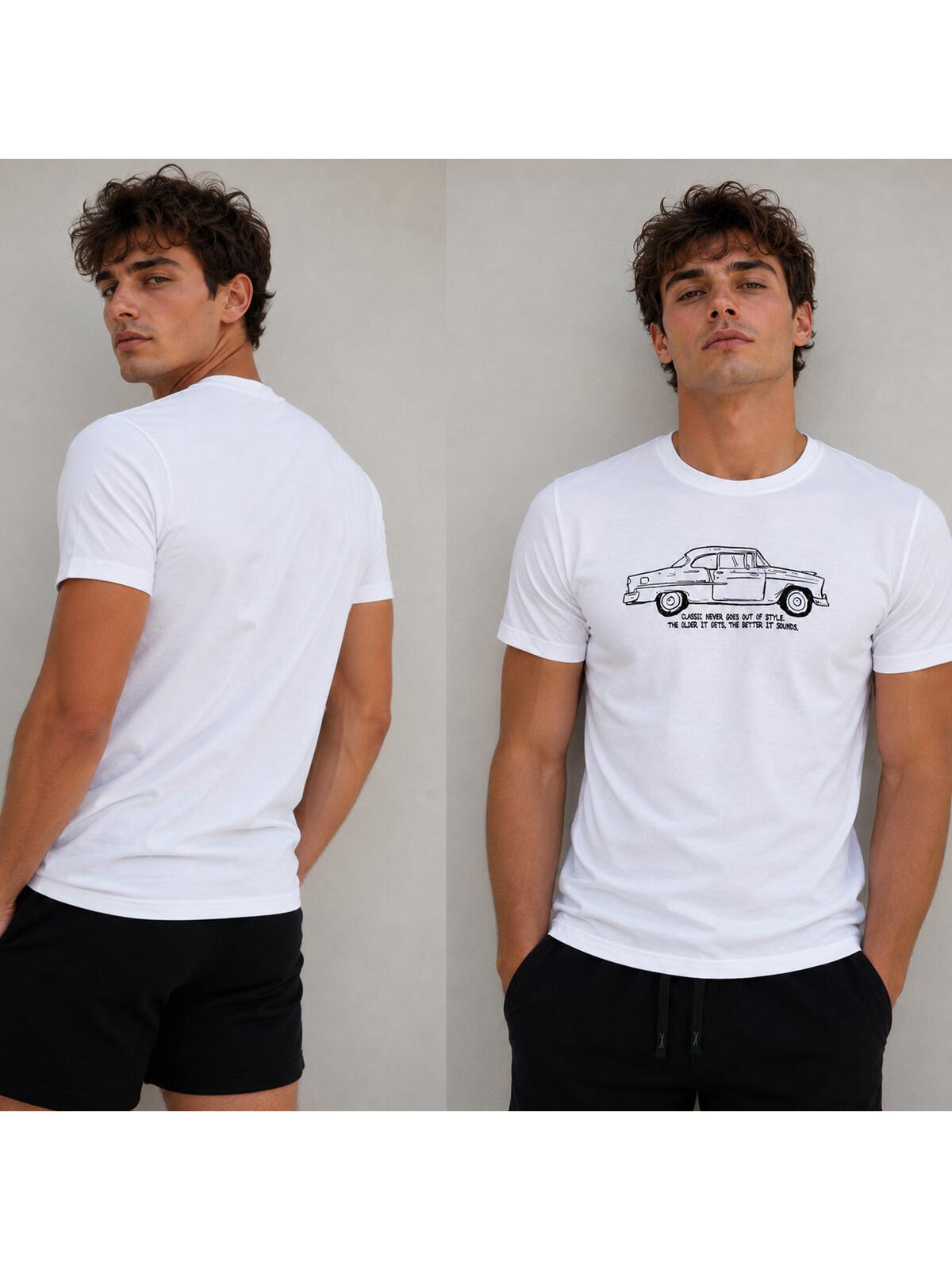 Minimalistyczny T-shirt z grafiką