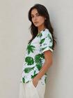 Bawełniany T-shirt z dekoltem V