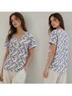 Bawełniany T-shirt z printem