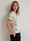 Bawełniany T-shirt w kwiaty