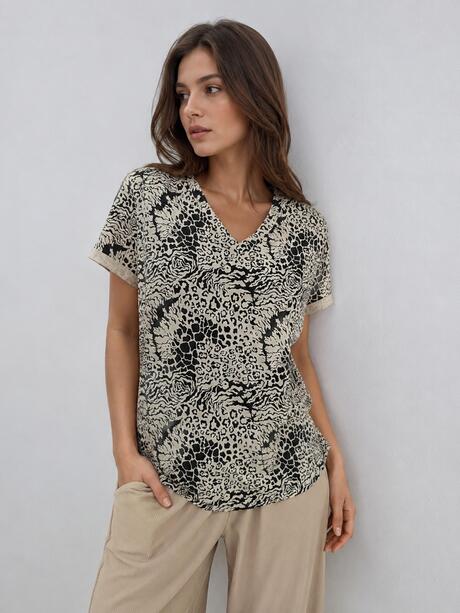 T-shirt bawełniany z printem