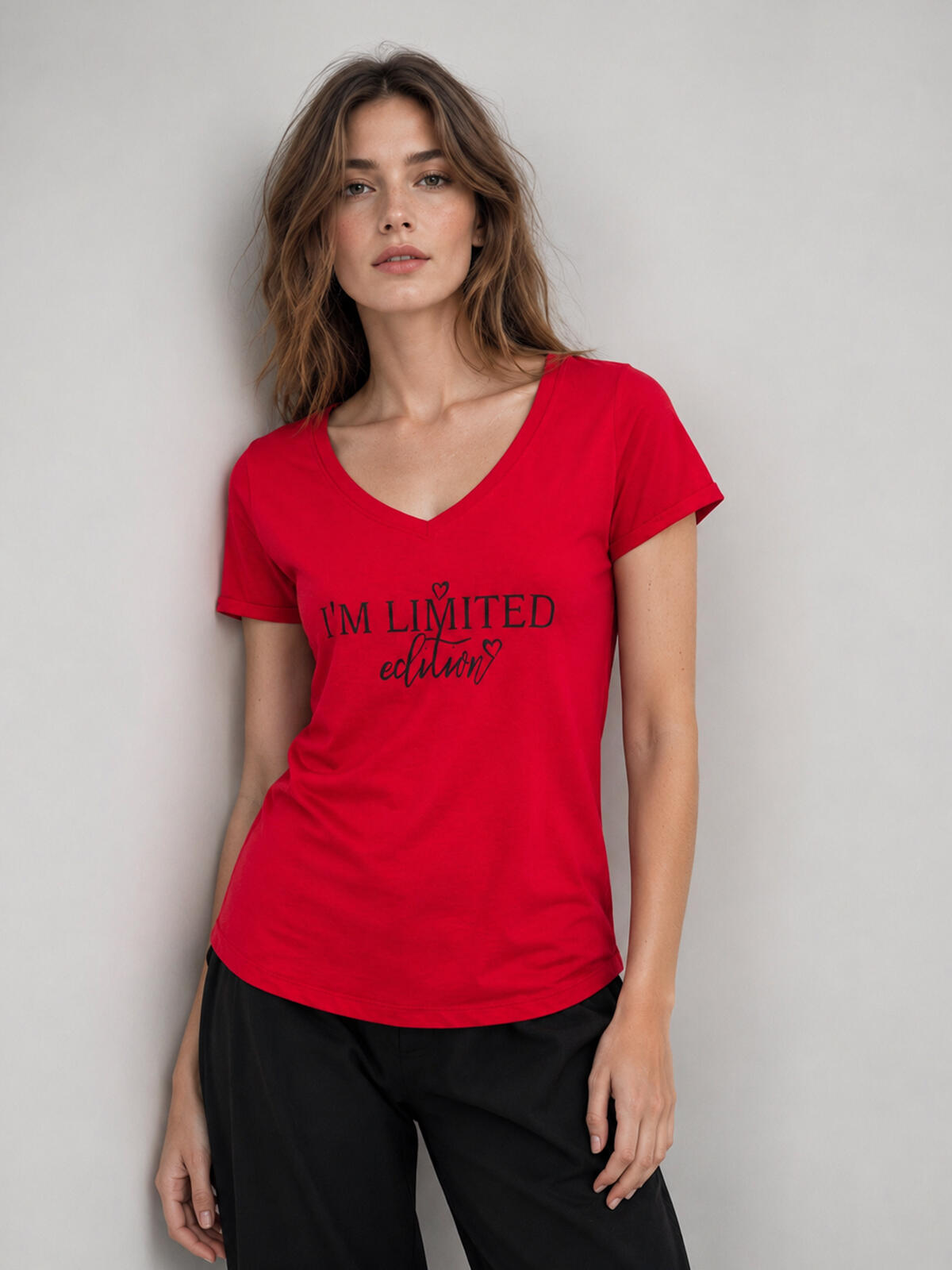 Bawełniany T-shirt z napisem