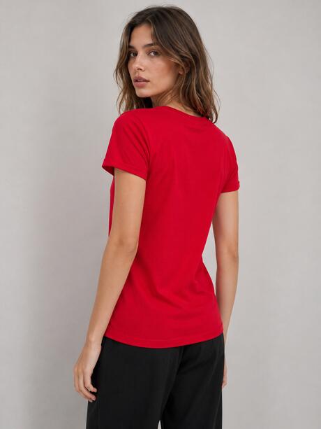 Bawełniany T-shirt z napisem