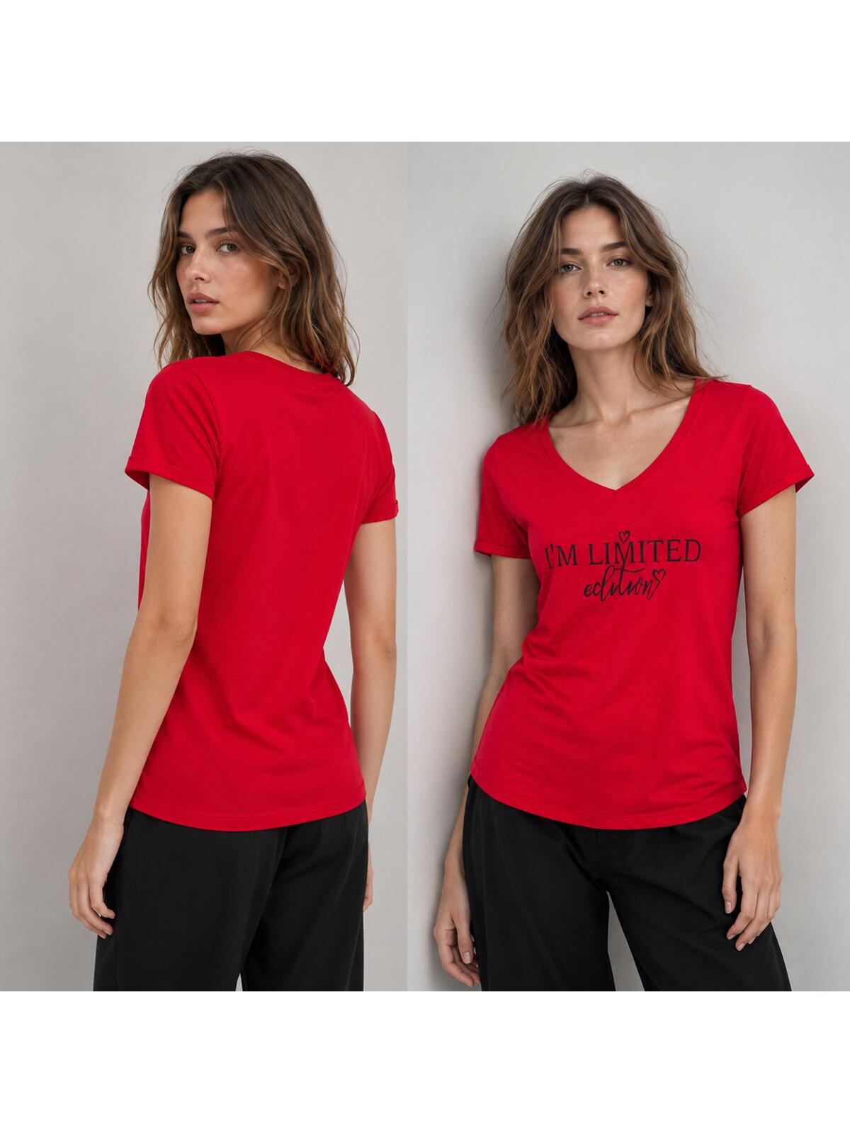 Bawełniany T-shirt z napisem