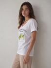 Bawełniany T-shirt z nadrukiem