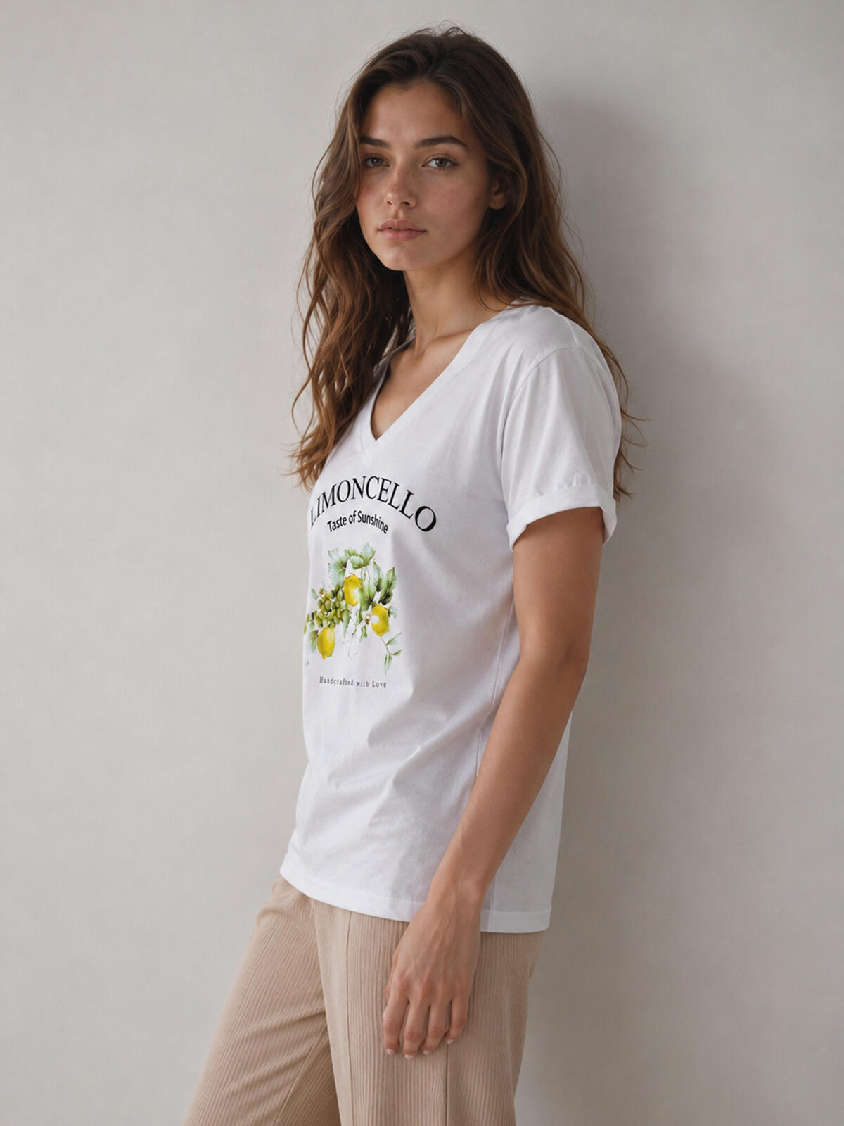 Bawełniany T-shirt z nadrukiem