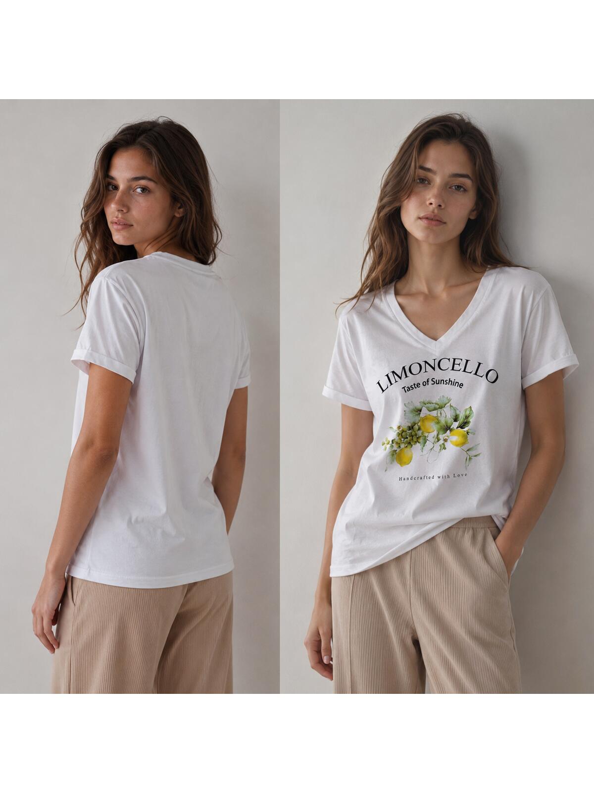 Bawełniany T-shirt z nadrukiem