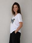 T-shirt bawełniany z motylem