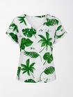 Bawełniany T-shirt z dekoltem V