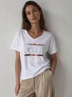 Luźny T-shirt bawełniany