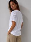 Luźny T-shirt bawełniany