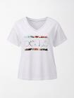 Luźny T-shirt bawełniany