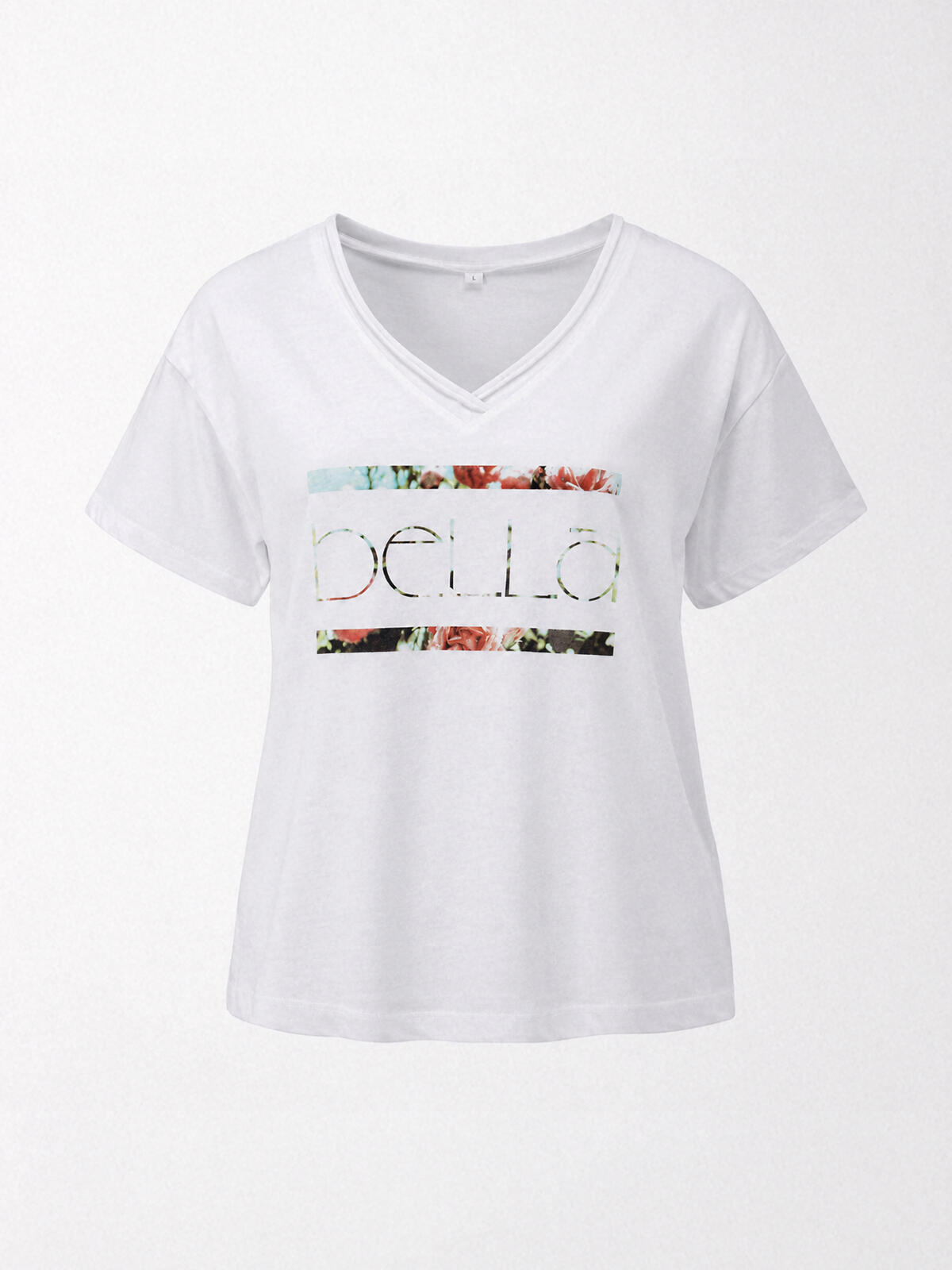 Luźny T-shirt bawełniany