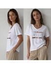 Luźny T-shirt bawełniany