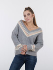 Sweter damski z odkrytymi ramionami