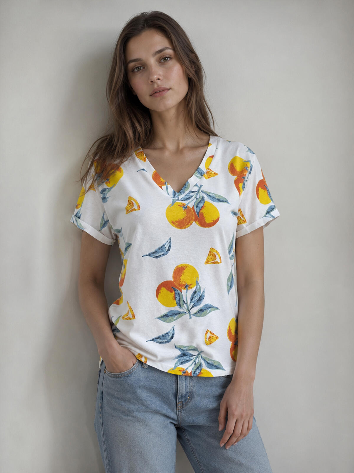 Bawełniany T-shirt z printem