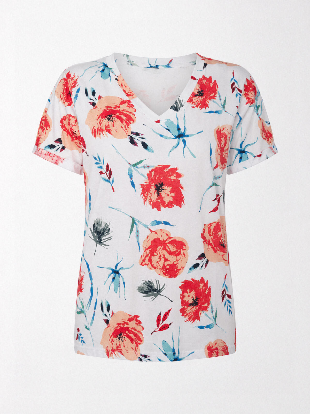 T-shirt bawełniany z nadrukiem
