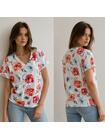 T-shirt bawełniany z nadrukiem