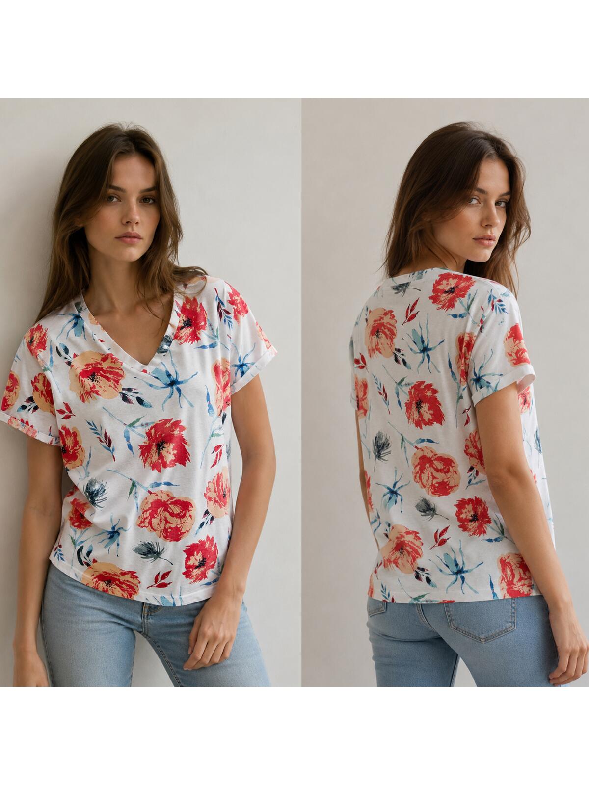 T-shirt bawełniany z nadrukiem