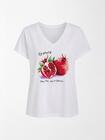 T-shirt z dekoltem V