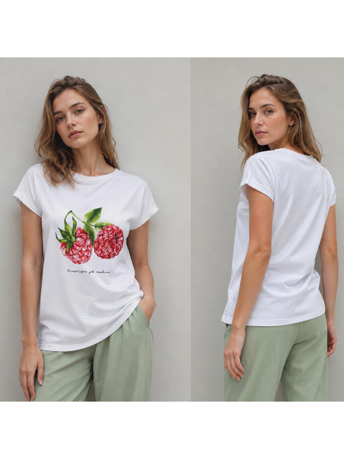 Bawełniany T-shirt z nadrukiem