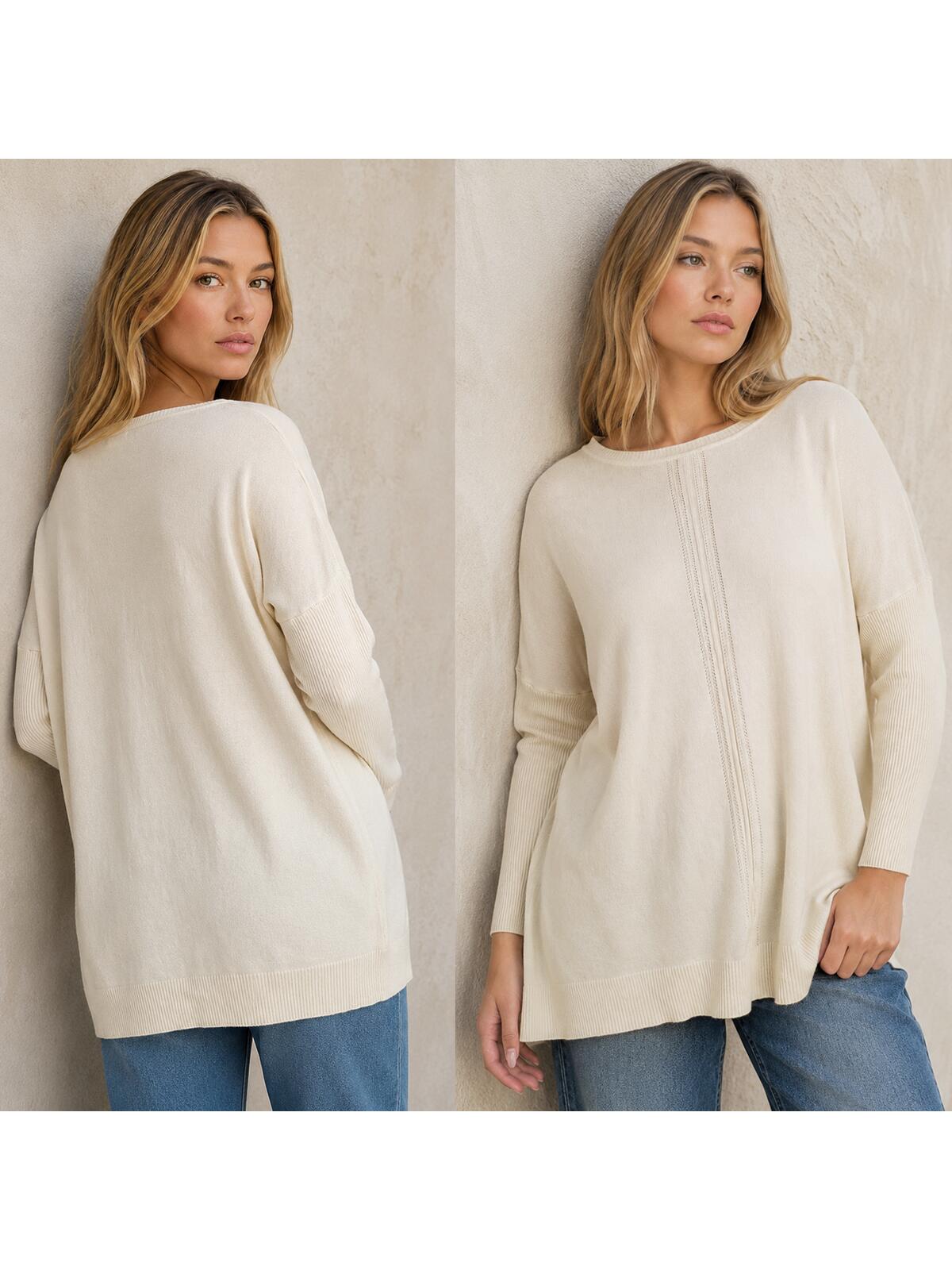 Sweter z ozdobnym akcentem