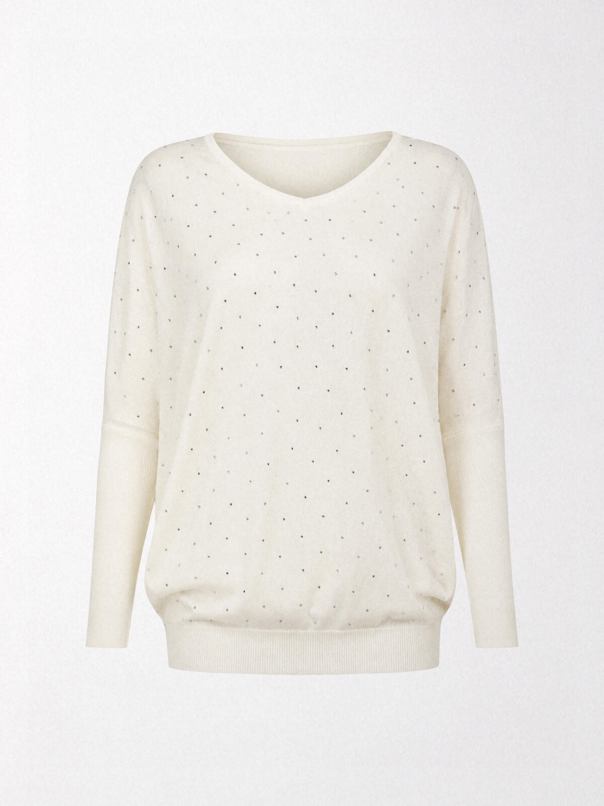 Sweter z cyrkoniami