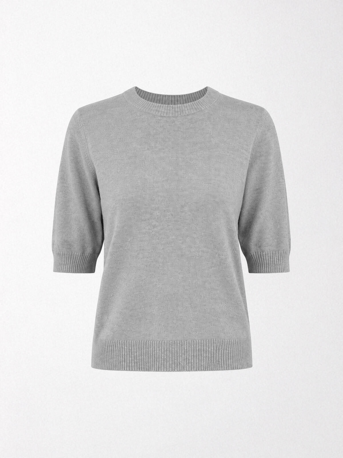 Gładki sweter z wiskozą