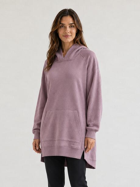 Luźna bluza z kapturem