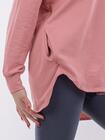 Bluza damska różowa dłuższy tył
