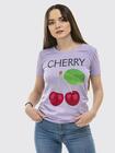 T-shirt bawełniany CHERRY fioletowy