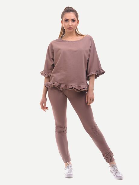 Bluzka damska z falbanami