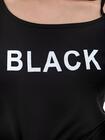 T-shirt z asymetrycznym dekoltem BLACK