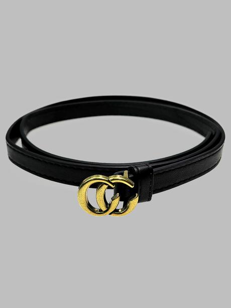 Cienki pasek z dekoracyjną klamrą