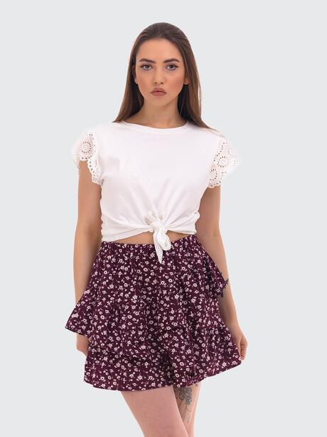 Spódnica damska z falbanami