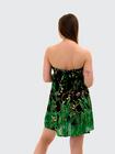Sukienka mini z motywem roślinnym