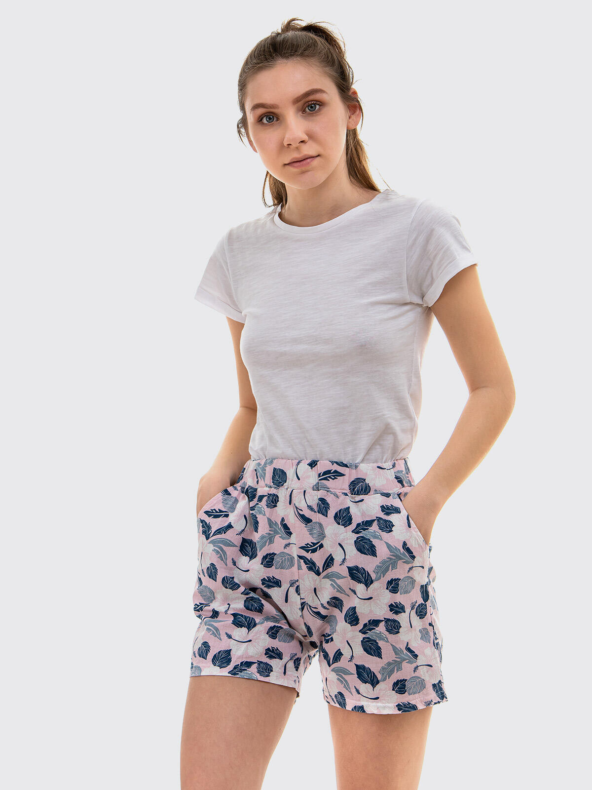 T-shirt bawełniany gładki