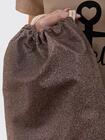 Plecak worek z brokatowym połyskiem