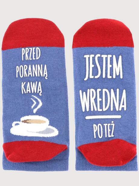 Skarpetki stopki ze śmiesznym napisem